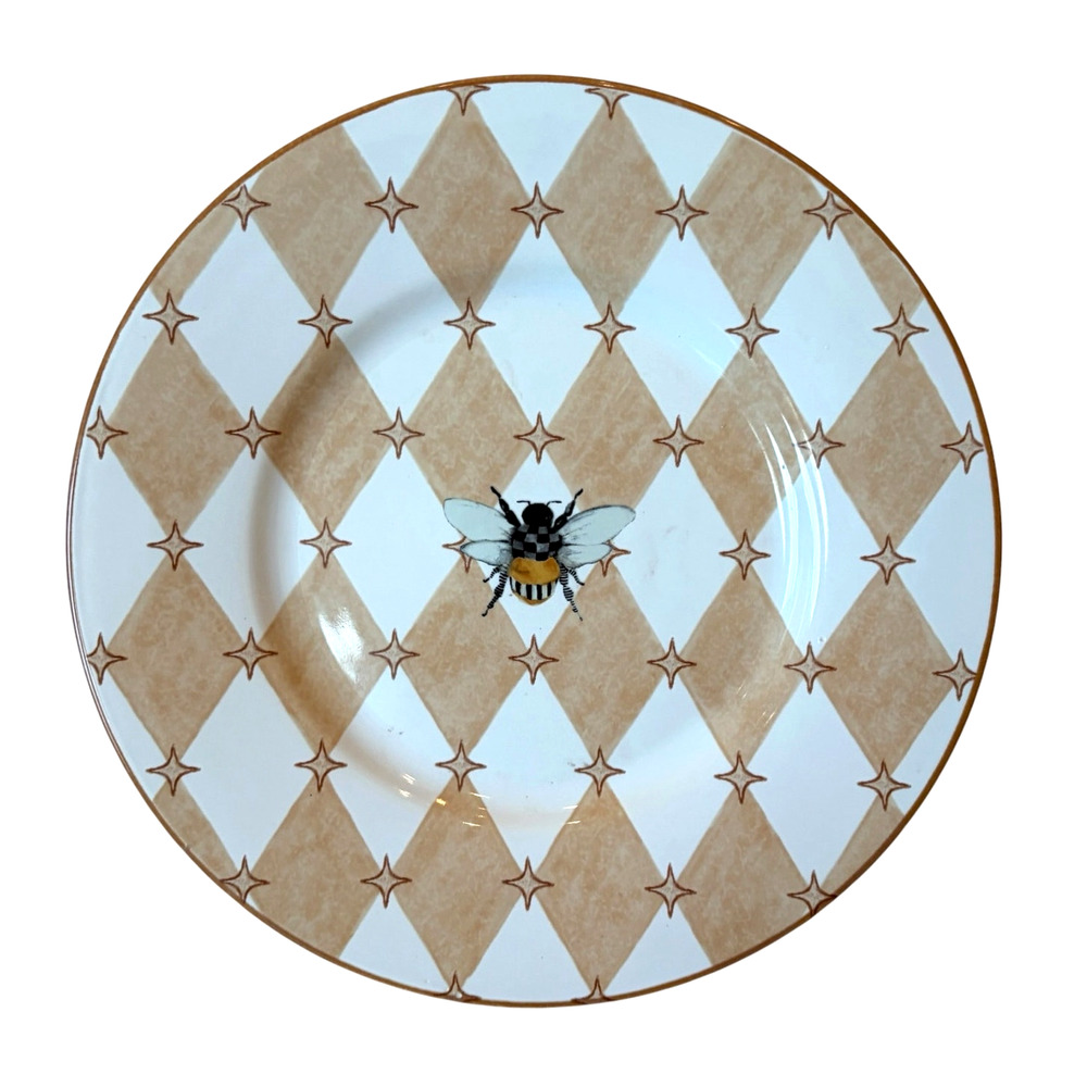 NEW MacKenzie-Childs Queen Bee Salad Plate 8.75in Chic Kitchenware